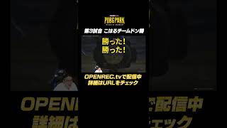 第3試合 こはるチームドン勝！ #pubg #pubgpark #こはる #shorts