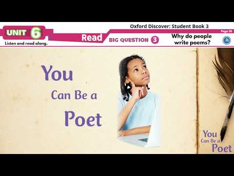 Oxford Discover 3   Unit 5   Read along   You Can Be a Poet