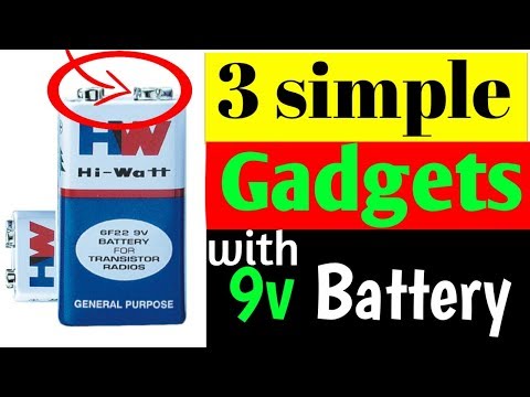 3 Awesome LED life hacks with 9v battery (Homemade gadgets)