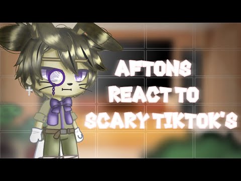 Aftons React To Scary TikTok's //ennard & glitchtrap//