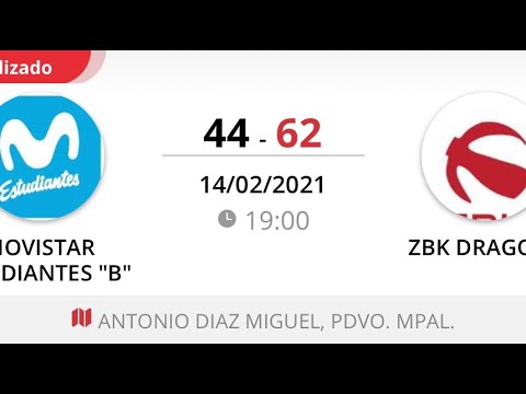 2021 02 14 Movistar Estudiantes B - ZBK Junior Dragons 2ª Parte