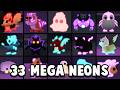 Making 33 MEGA NEON PETS In Adopt Me
