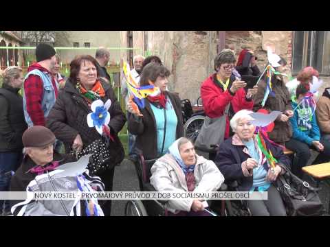 Nový Kostel: Prvomájový průvod z dob socialismu prošel obcí (TV Západ)