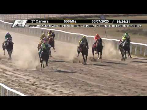 03/07/2025 – Hipodromo Florida – Carr 3 – 110º ANIVERSARIO DEL CLUB SOCIAL Y DEPORTIVO ...