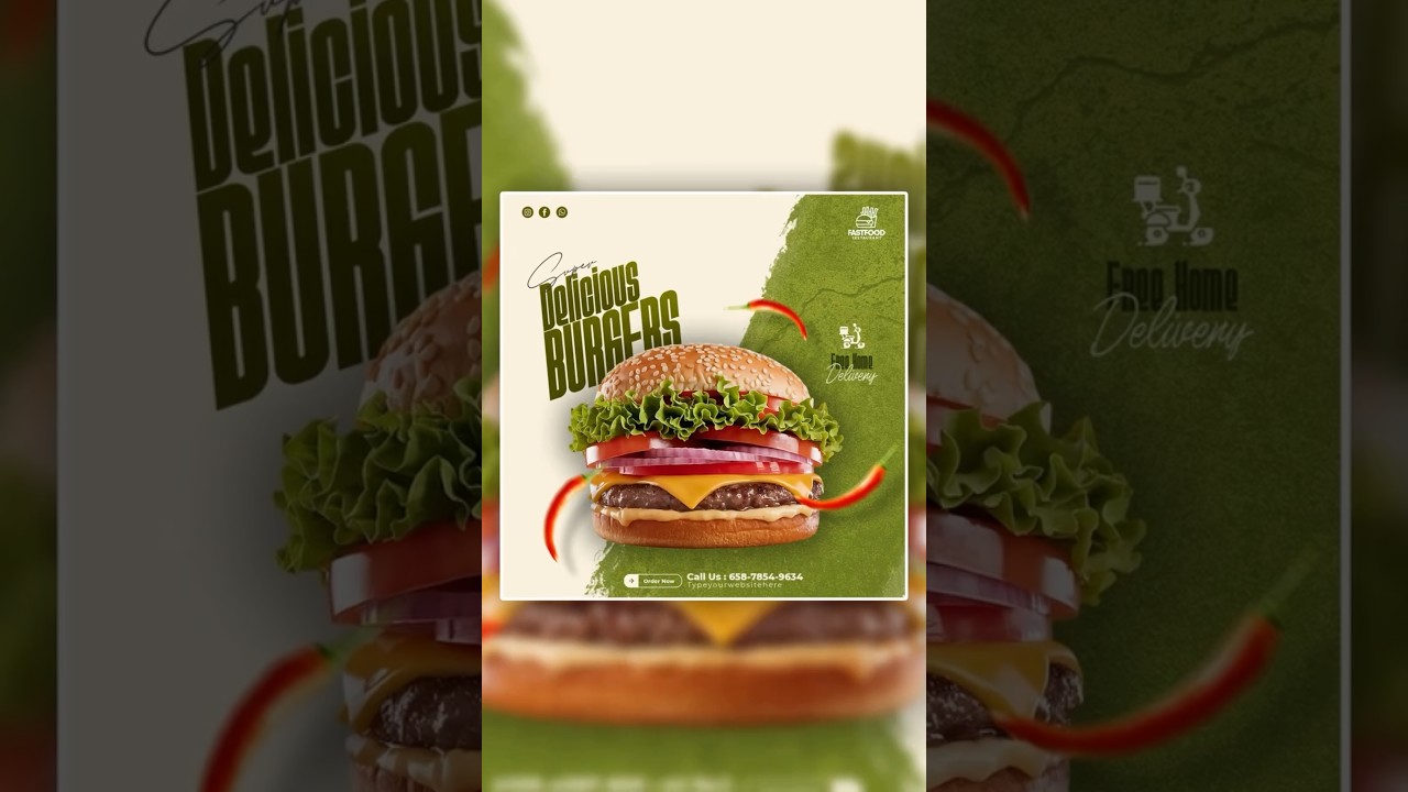 Burger Poster Design