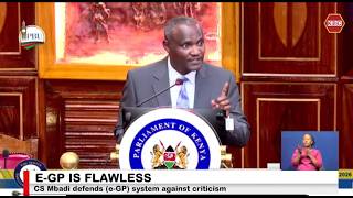CS Mbadi defends electronic Government Procurement system against criticism