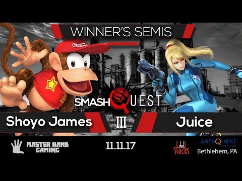 SmashQuest 3 - Shoyo James (Diddy Kong) vs. Juice (ZSS) - Winner's Semifinals