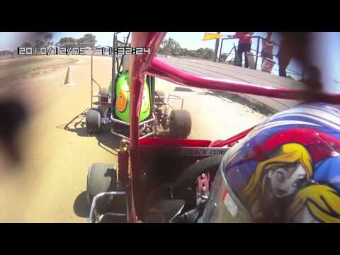 jqma quarter midget heat race in car cam