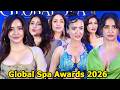 Malaika Arora Mannara Huma Qureshi Shine At Global Spa Awards 2026