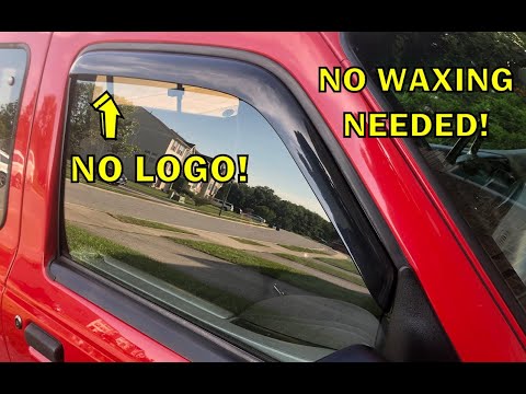 AVS Vent Visor & Bug Deflector Logo Quick REMOVAL