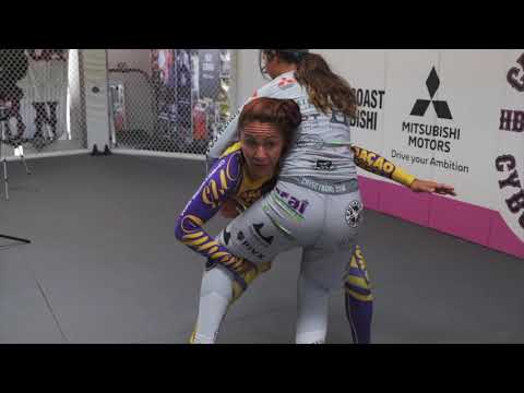 33. Chain Wrestling Cris Cyborg shows Single to Double leg wrestling transition for MMA