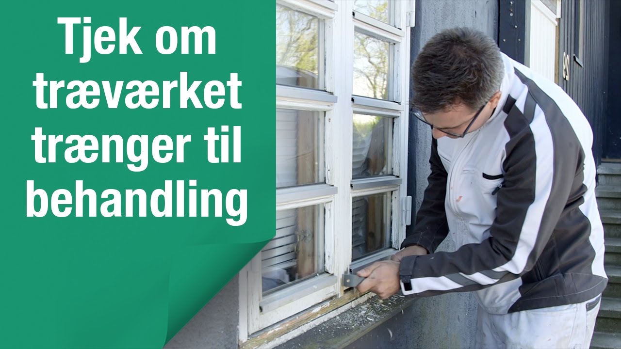 Sådan tjekker du om træværket trænger til behandling https://youtu.be/P7BWia7q_k4