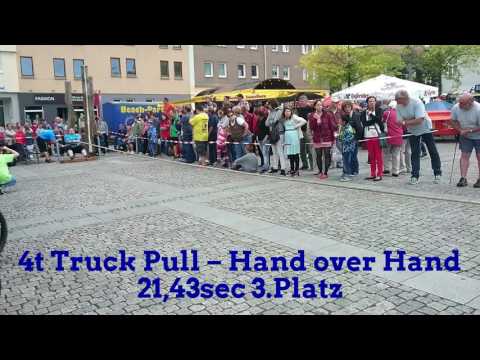 Zinse bei der 1. Thüringer Meisterschaft im Truck Pull in Bad Salzungen