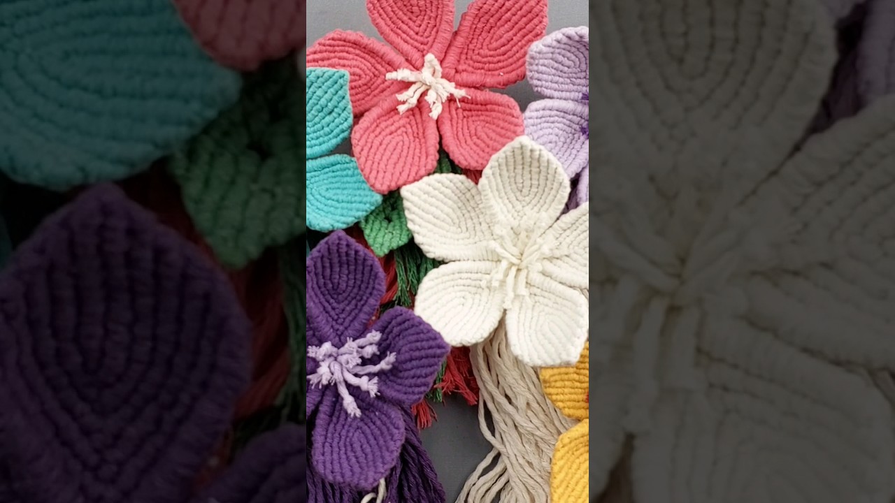 Macrame Flower Tutorial | Macrame Wall Hanging Flower