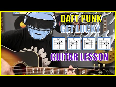 Get Lucky | Daft Punk | Acoustic Guitar Lesson #getlucky #daftpunk #guitar #guitarlesson