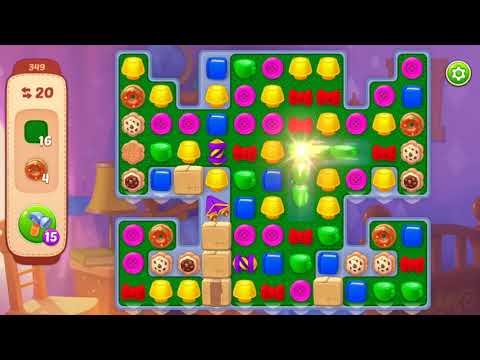 [Gameplay] Homescapes - Level 349 (No Boosters)