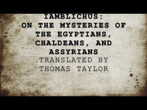 Iamblichus On the Mysteries 1