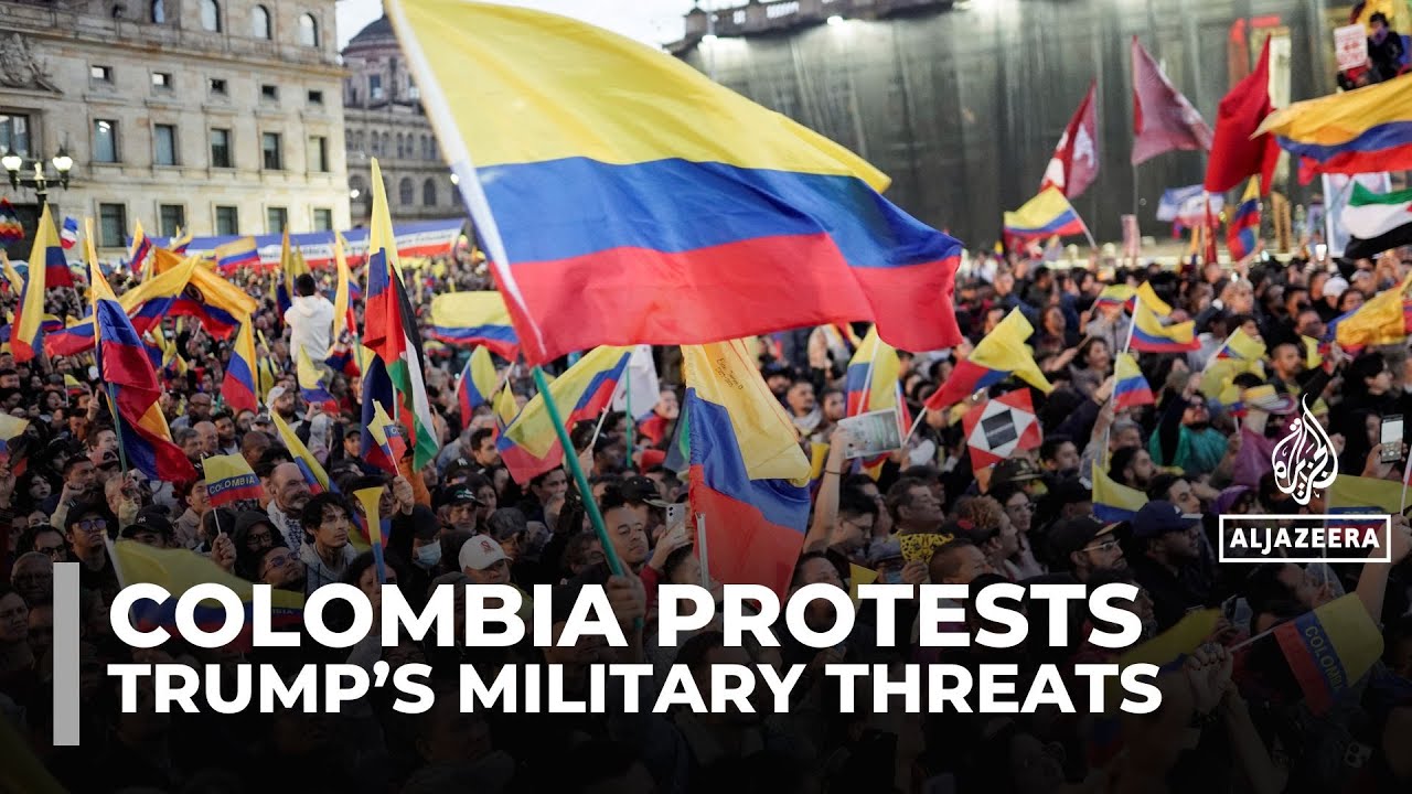 Large protests in Colombia in support of President Petro’s stand against US threats