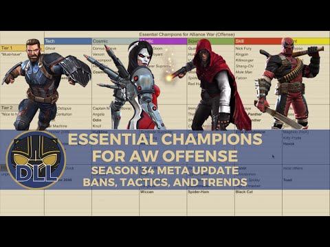 Essential Champions for Alliance War Offense - Season 34 Meta Update - Bans, Tactics, and Trends