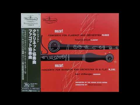 Mozart :  Bassoon Concerto In B Flat Major. K.191 -Karl Ohlberger