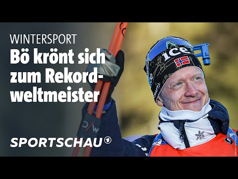 Johannes Thingnes Bö stellt WM-Rekord auf - Biathlon-WM Highlights, Sprint | Sportschau