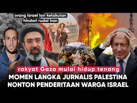 Jurnalis Palestina Jadi Saksi Warga Israel Dikejar RUDAL! GAZA Puas Israel Hancur” Iran Menolak Dama