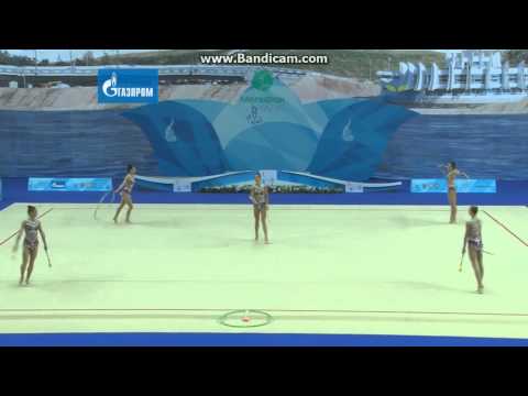 Team Uzbekistan- 2 Hoops + 3 Clubs- Final- World Cup Kazan 2015
