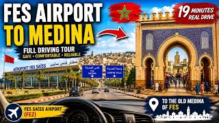 Fes Saiss Airport to Fes Medina | Full Driving Tour + Smooth Airport Transfer Experience #maroc#fyp