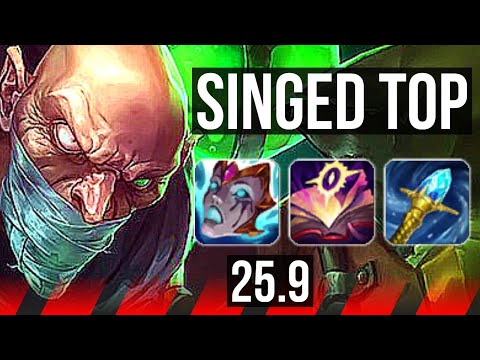 SINGED vs CAMILLE (TOP) | 6/3/11, Dominating | EUW Master | 25.9