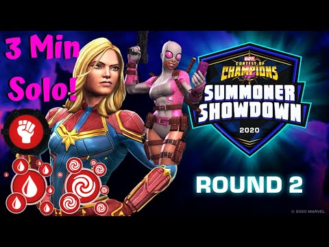 CMM 3 Minute Solo With Gwenpool! Summoner Showdown Week 2! - Marvel Contest of Champions