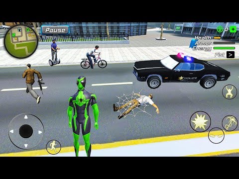 Rope Frog Ninja Hero - Strange Gangster Vegas - Android Gameplay
