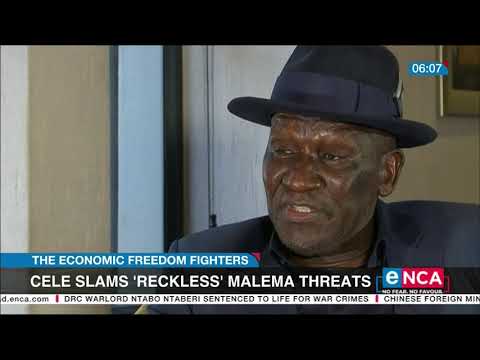 Cele slams 'reckless' Malema threats