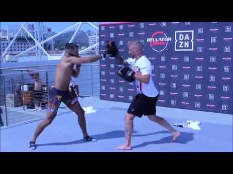 Juan Archuleta and TJ Dillashaw Workout in Hollywood for Bellator 228