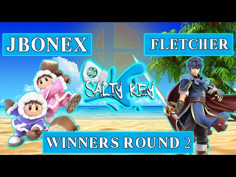 jBoneX (Ice Climbers) vs Fletcher (Marth) - Winners Round 2 - Salty Key #208 - SSB Ultimate