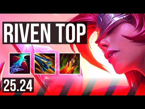RIVEN vs FIORA (TOP) | Good KDA: 24/1/2, 47K damage | KR Master | 25.24