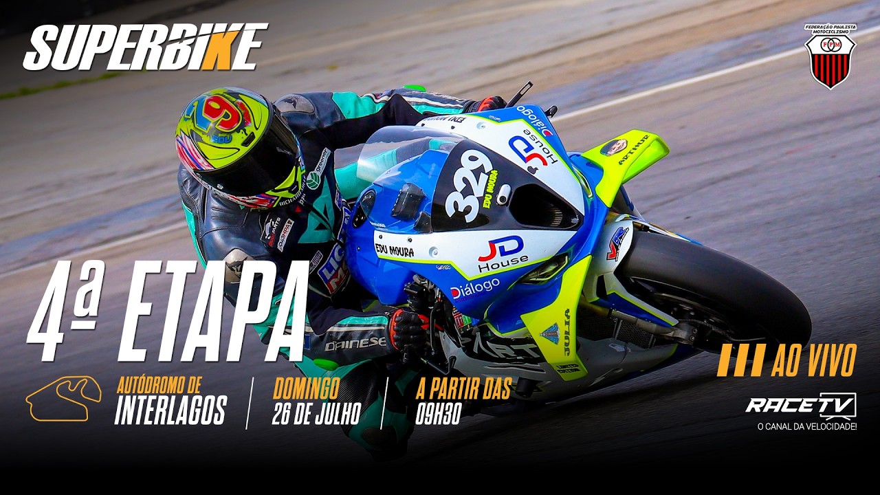 4ª Etapa do SuperBike Brasil (SÁB - 09/05/26) - Autódromo de Interlagos