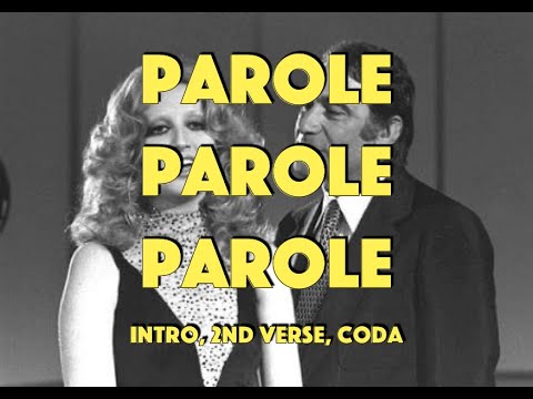 Complete English tranlslation: Parole, Parole - Mina