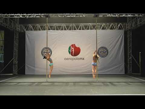 Mexico_Pole Sports_Elite_Senior Doubles W/W_María Eugenia Plaza Ortega and María Raquel de la Vega B