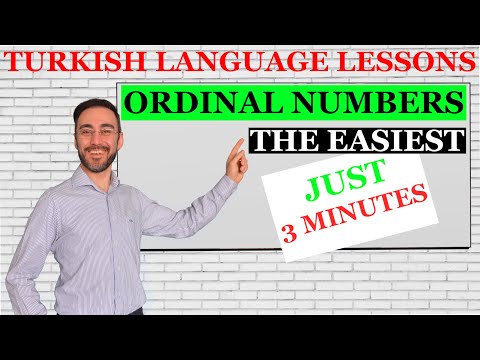 3 Min - Turkish Language Lessons For Beginners - Ordinal Numbers