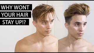 How to: Get Your Hair to Stay Up All Day Long + SECRET Tutorial for Men's Longer Hair