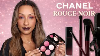 Chanel Rouge Noir Collection Try-On | Limited Edition Makeup, Brushes & First Impressions