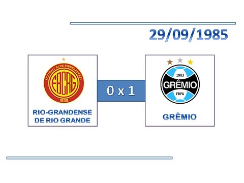 GOLS: Rio-Grandense de Rio Grande 0 x 1 Grêmio - 29/09/1985 - Campeonato Gaúcho