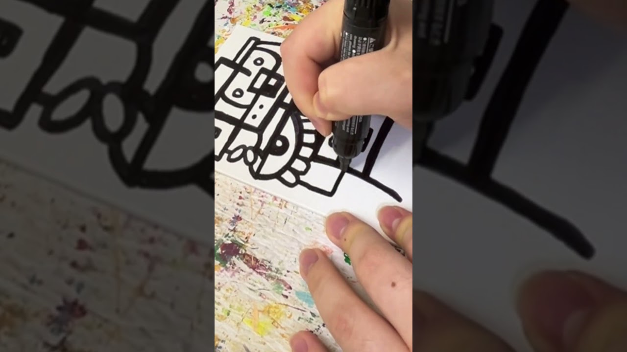 葉月から絵を描いてみた結果…#アート　#絵　#イラスト　#おすすめ　#shorts