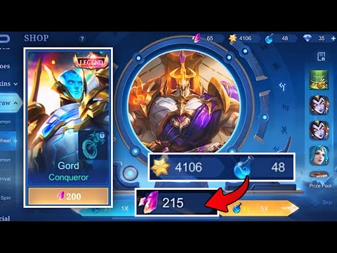 HOW MANY DRAW TO GET 200 MAGIC CORE FOR  GORD CONQUEROR LEGEND SKIN 2025 🔥