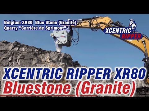 Belgium, Xcentric Ripper XR80 Bluestone (Granite) Quarry "Carrière de Sprimont"