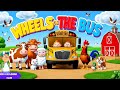 Wheels On The Bus Go Farm Animals Version Nursery Rhymes Kids Songs For Babies Toddlers