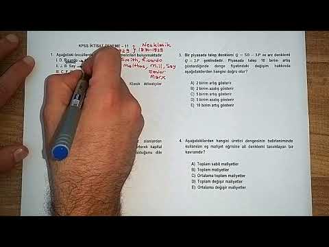 76) KPSS İKTİSAT ÖZGÜN DENEME - 11 (BÖLÜM 1)