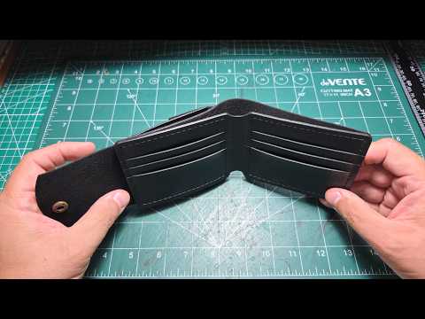 фото мужской кошелек из натуральной кожи. ручная работа 0