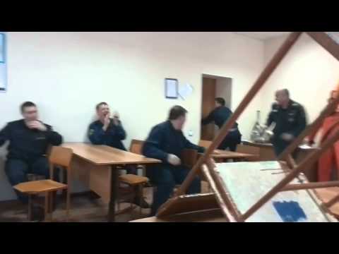 Fire Drill Prank On Sleeping Russian Firefighter