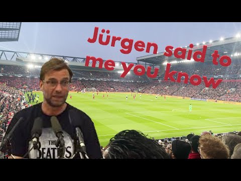 New Jürgen Klopp Beatles song on The Kop - "Jürgen said to me you know"